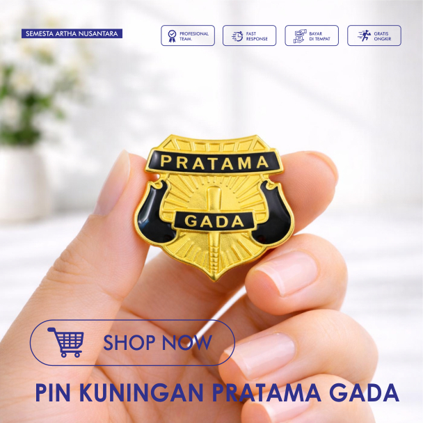Pin Gada Pratama-Gada Pratama-Lencana Gada Pratama-Pin Satpam-Pin Security-Wing