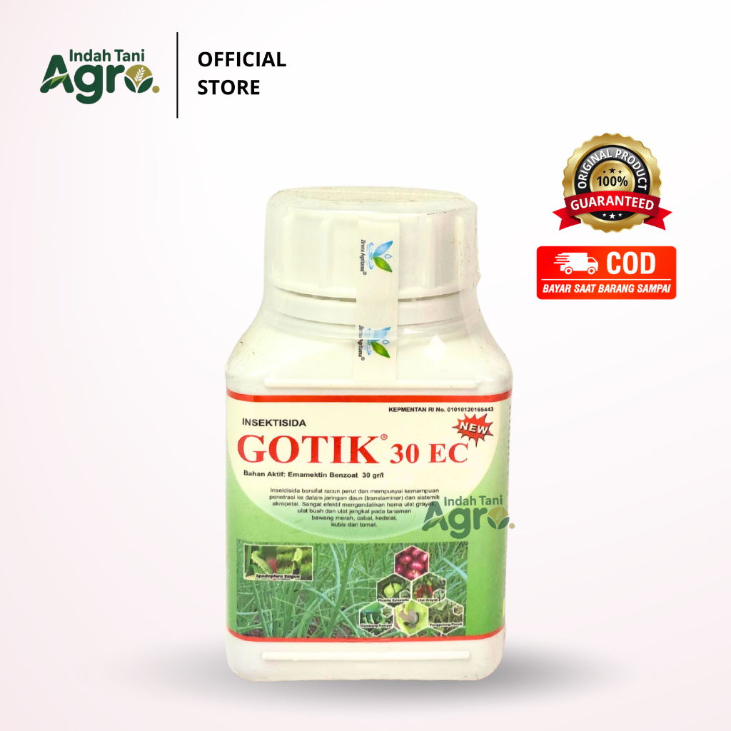 INSEKTISIDA GOTIK 30EC 250ml Emamektin Benzoat Mengendalikan Ulat Grayak