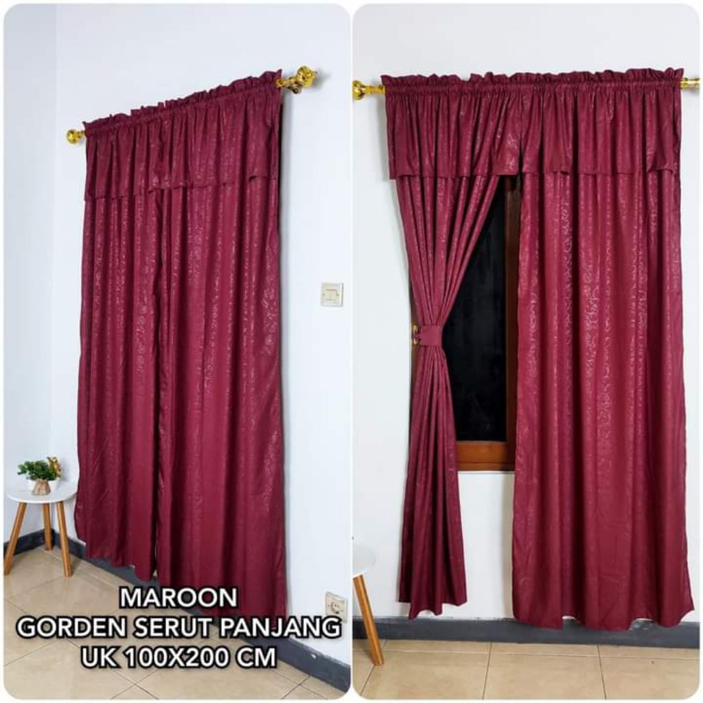 Gorden Jendela/Poni Serut Rumbai L.100xP.200