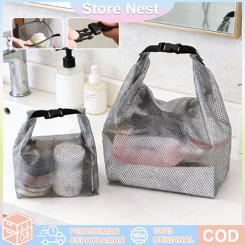 Tas Jaring Plastik Waterproof Tas Kosmetik Serbaguna Tas Pouch Tas Jaring Transparan Waterprrof Kant