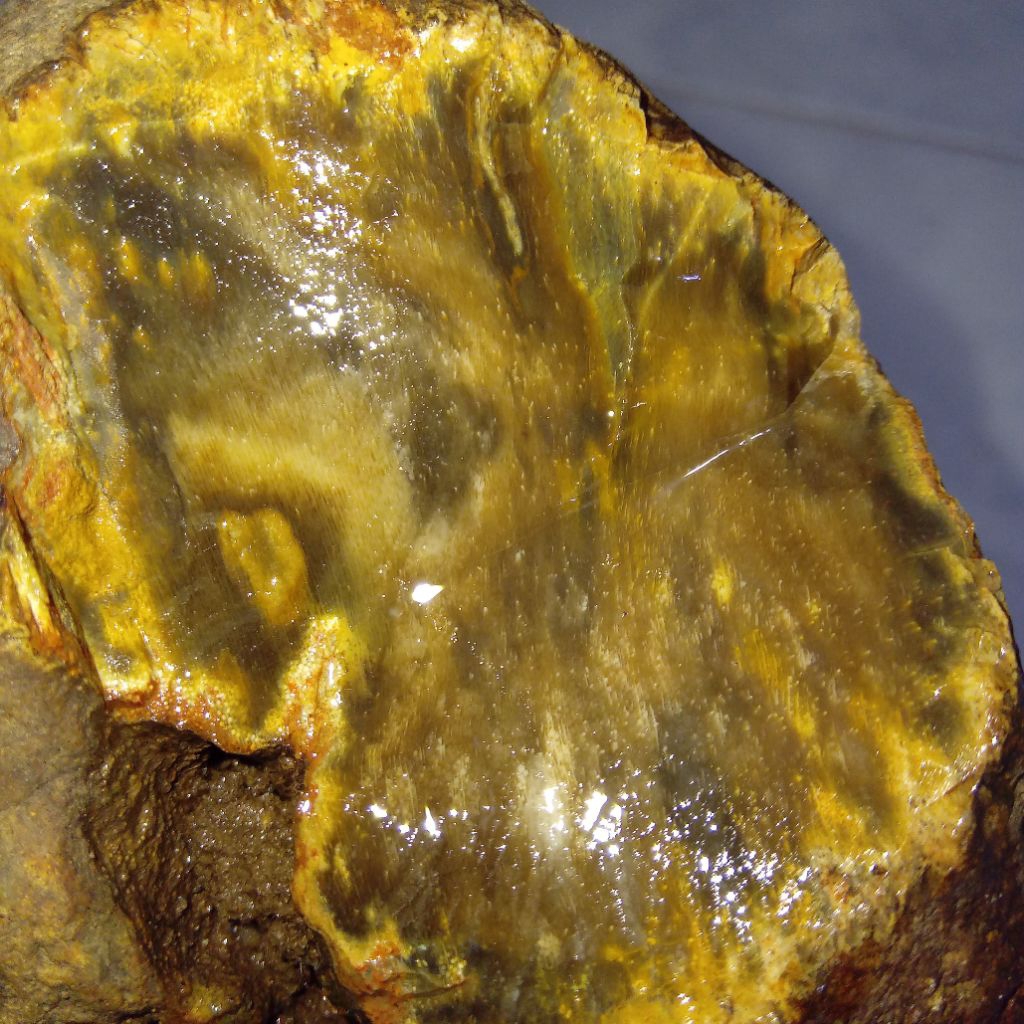 Natural Batu Akik Motif Bulu Monyet Antik Unik Langka