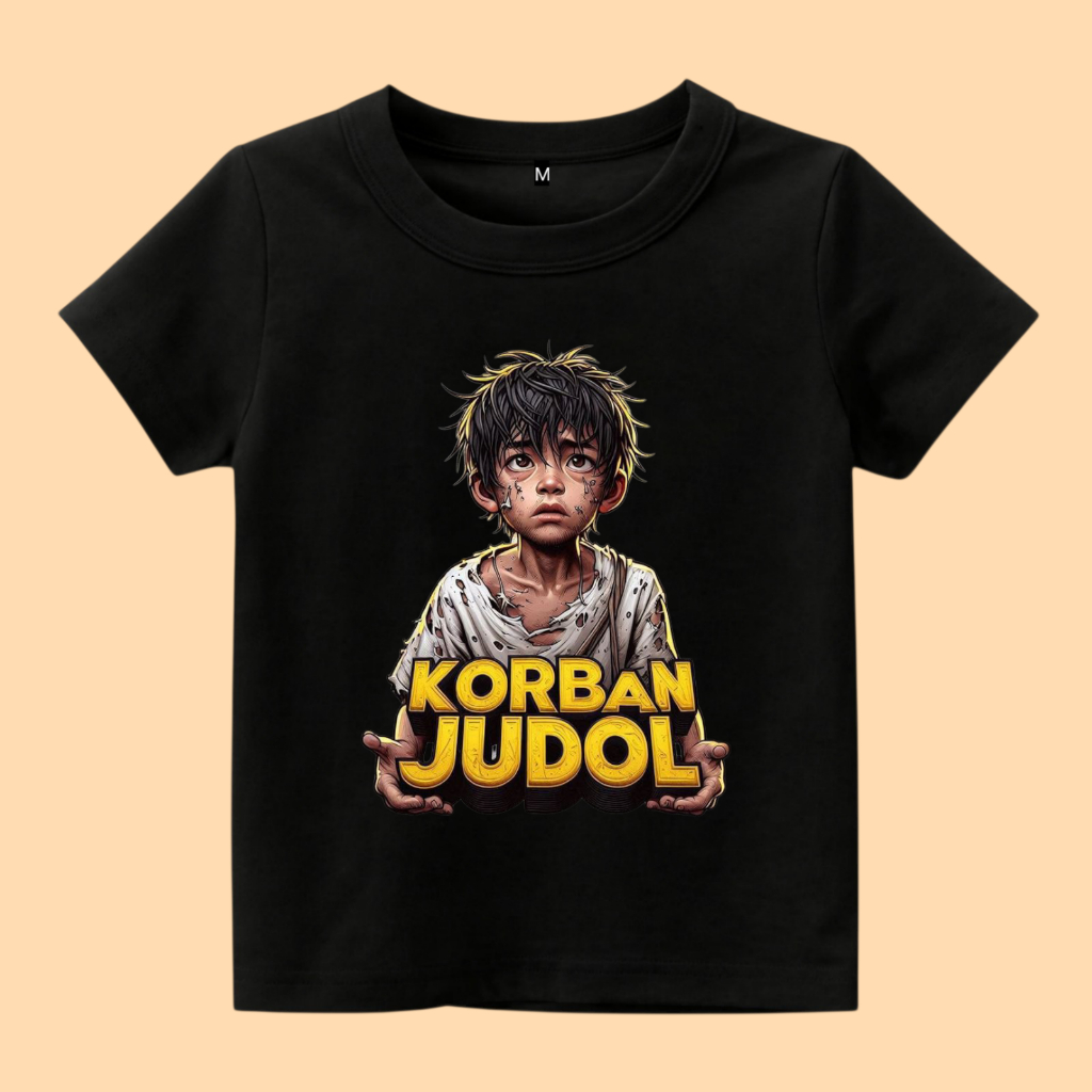 Baju kaos anak gambar judol kartun lucu