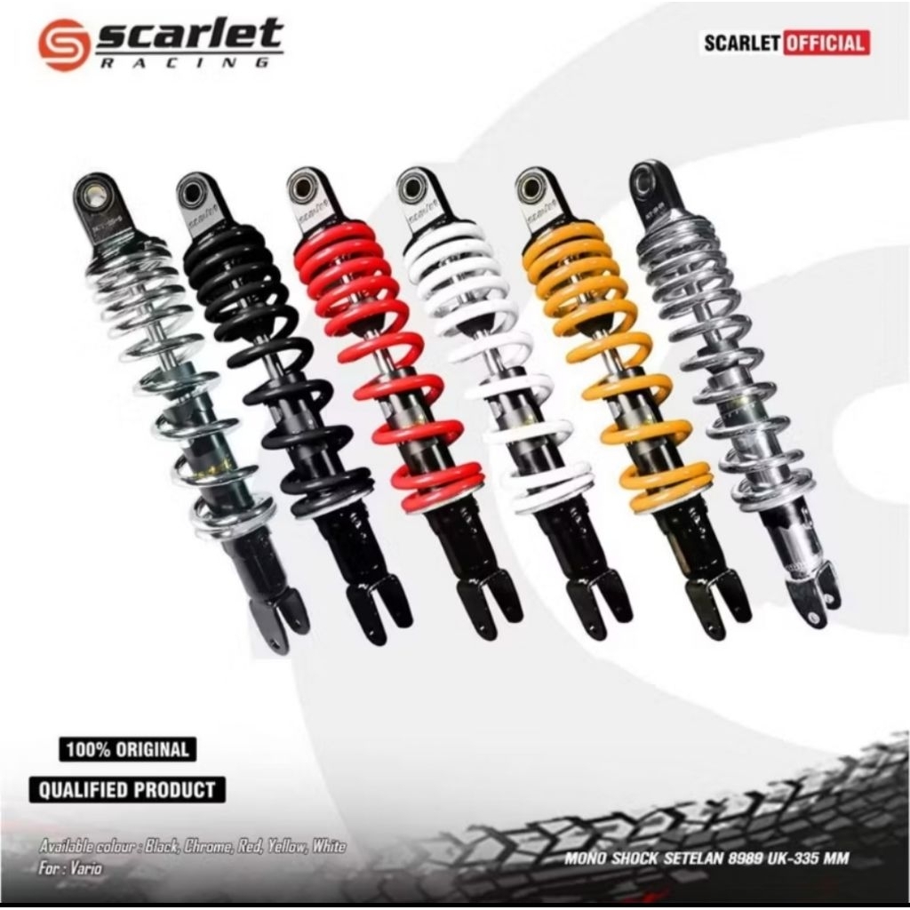 Single ShockBreaker Shock Belakang Matic Yamaha / Honda 305mm 330mm Vario Beat Scoopy Genio Mio Gear