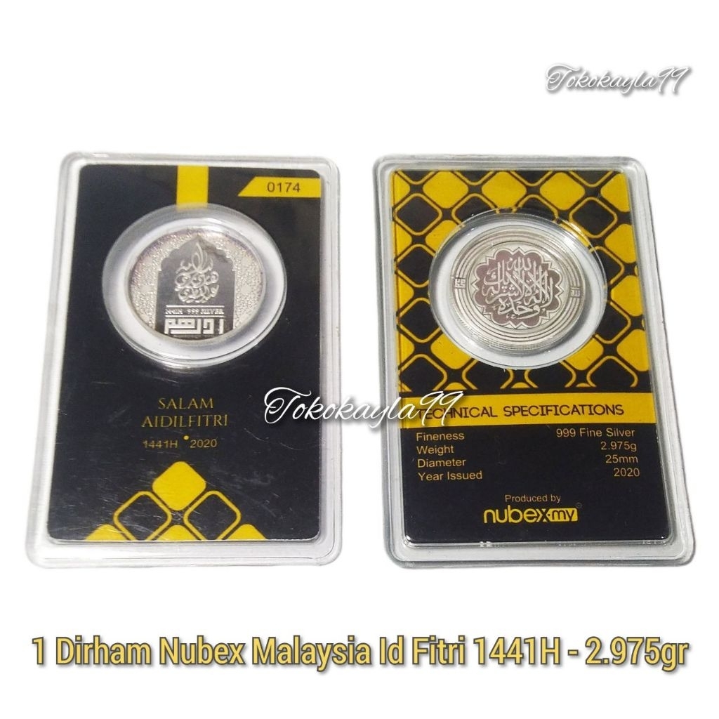 Dirham Nubex Malaysia - Dirham Cendrawasih - Baby Silver - Silverin - Sala Baiturrahman - Koin Perak