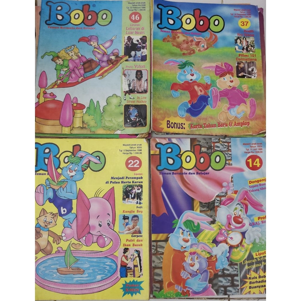 MAJALAH BOBO TAHUN 1996 JADUL BEKAS ORIGINAL