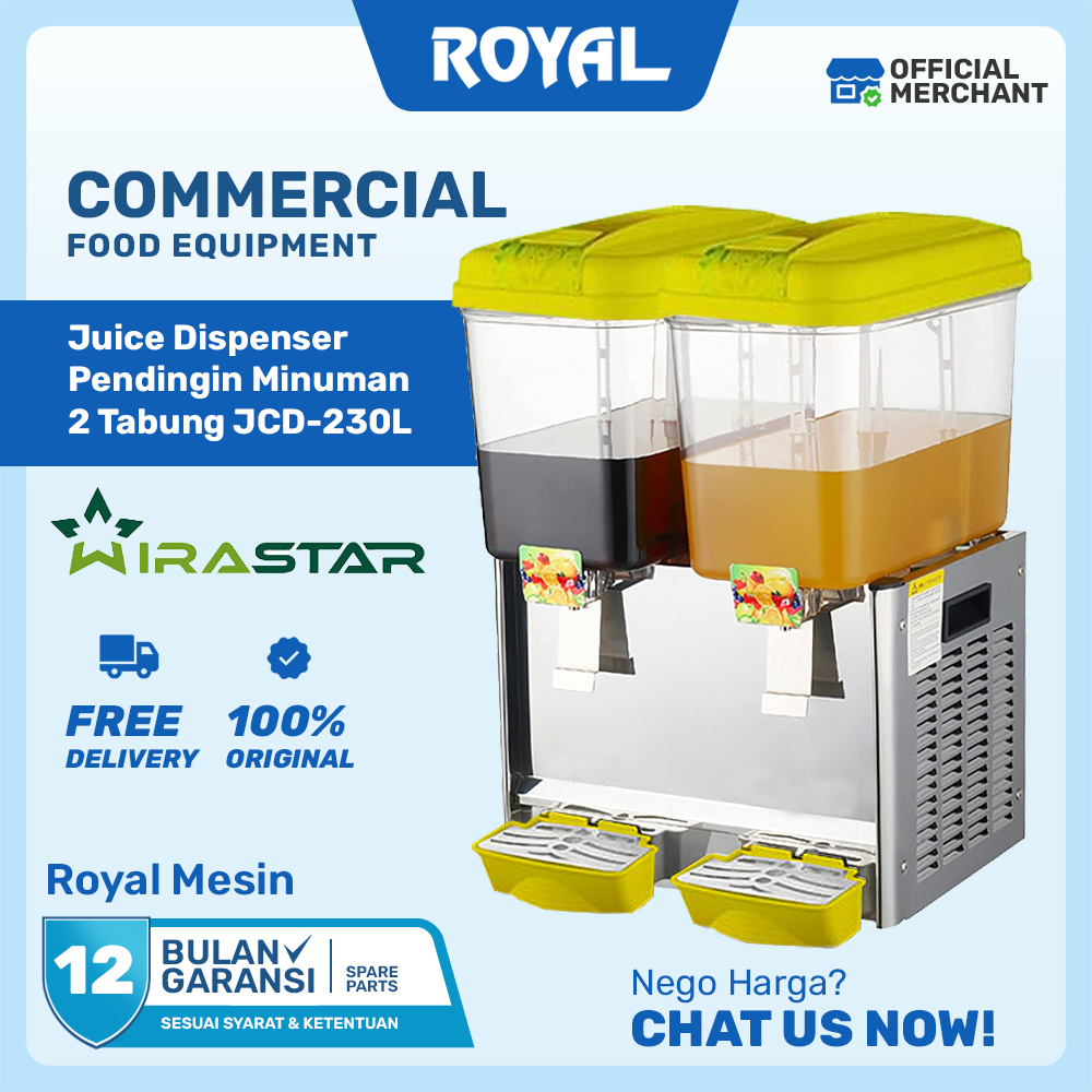 WIRASTAR JCD-230 Juice Dispenser | Dispenser Pendingin Minuman 2 Tabung