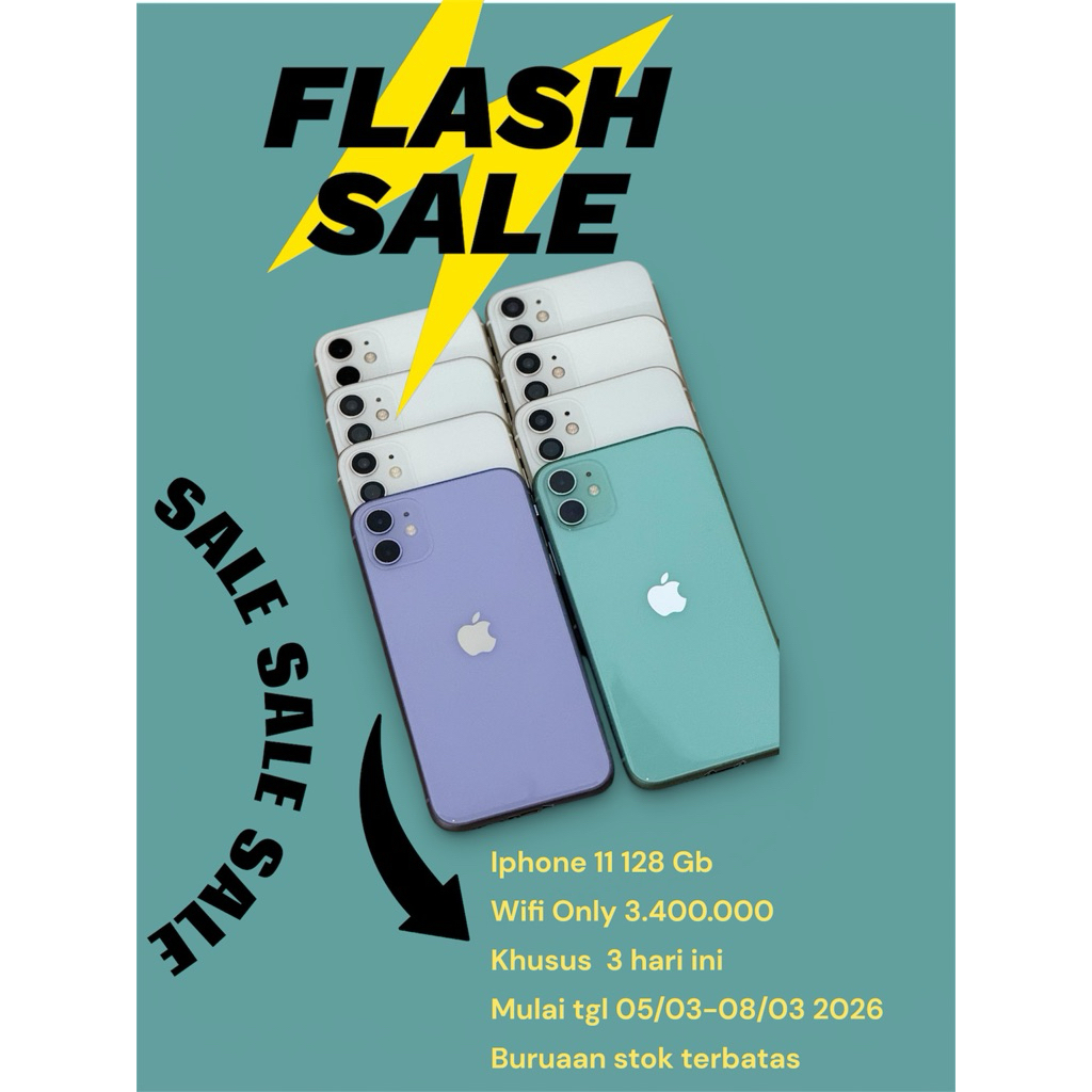 iphone 11 128 gb wifi second original