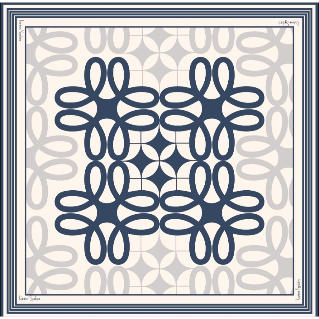 Hijab Motif Karima Syahira