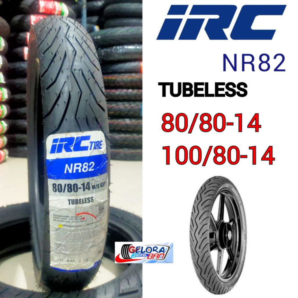 Ban Matic Tubeless IRC Nr82 80/80-14 100/70-14 ban IRC 100/70-14 ban tubles 80/80-14 ban montor ring