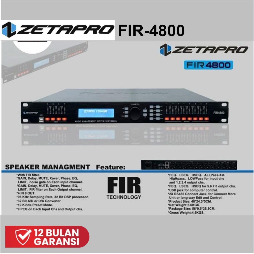 Speaker Management Zetapro Fir 4800 DLMS Menagemet Fir4800 Original