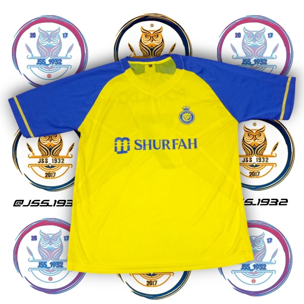 Jersey Bola AL-NASSR FC Home Kit RONALDO 7 Murah Retro Vintage Rare Blokecore Olahraga Sepakbola - X