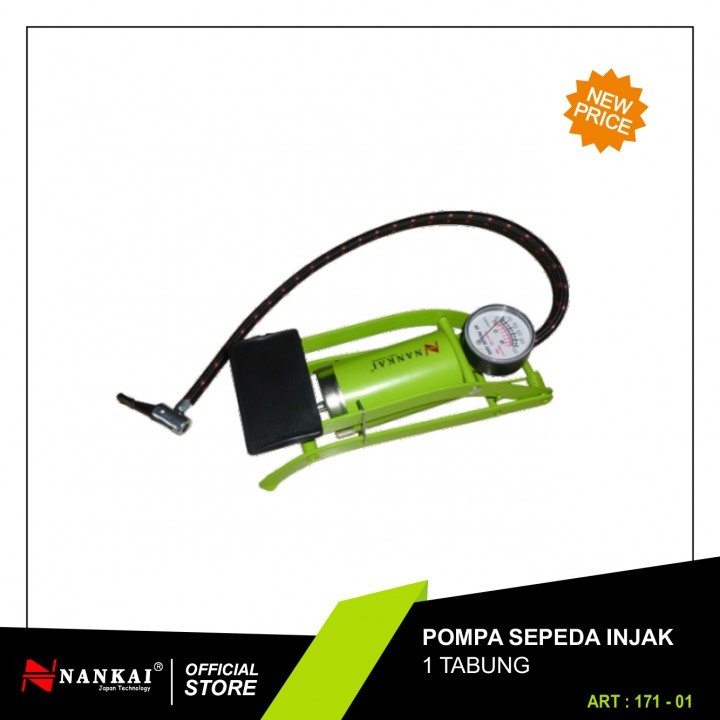 POMPA SEPEDA INJAK 1 TABUNG