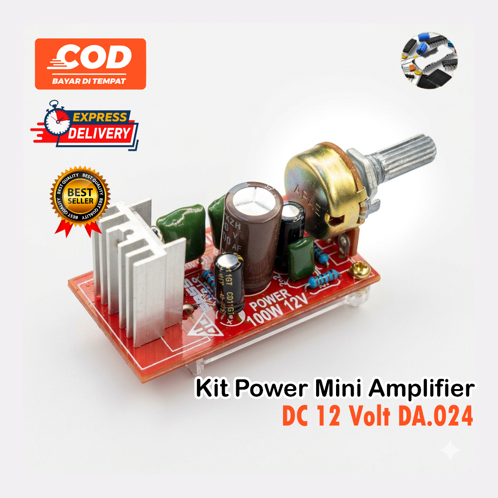Kit Power Mini Amplifier DC 12 Volt DA.024