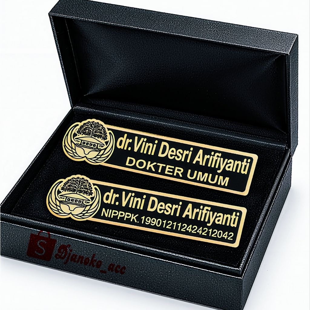 Bros Korpri Nama Custom Premium Lapis Emas