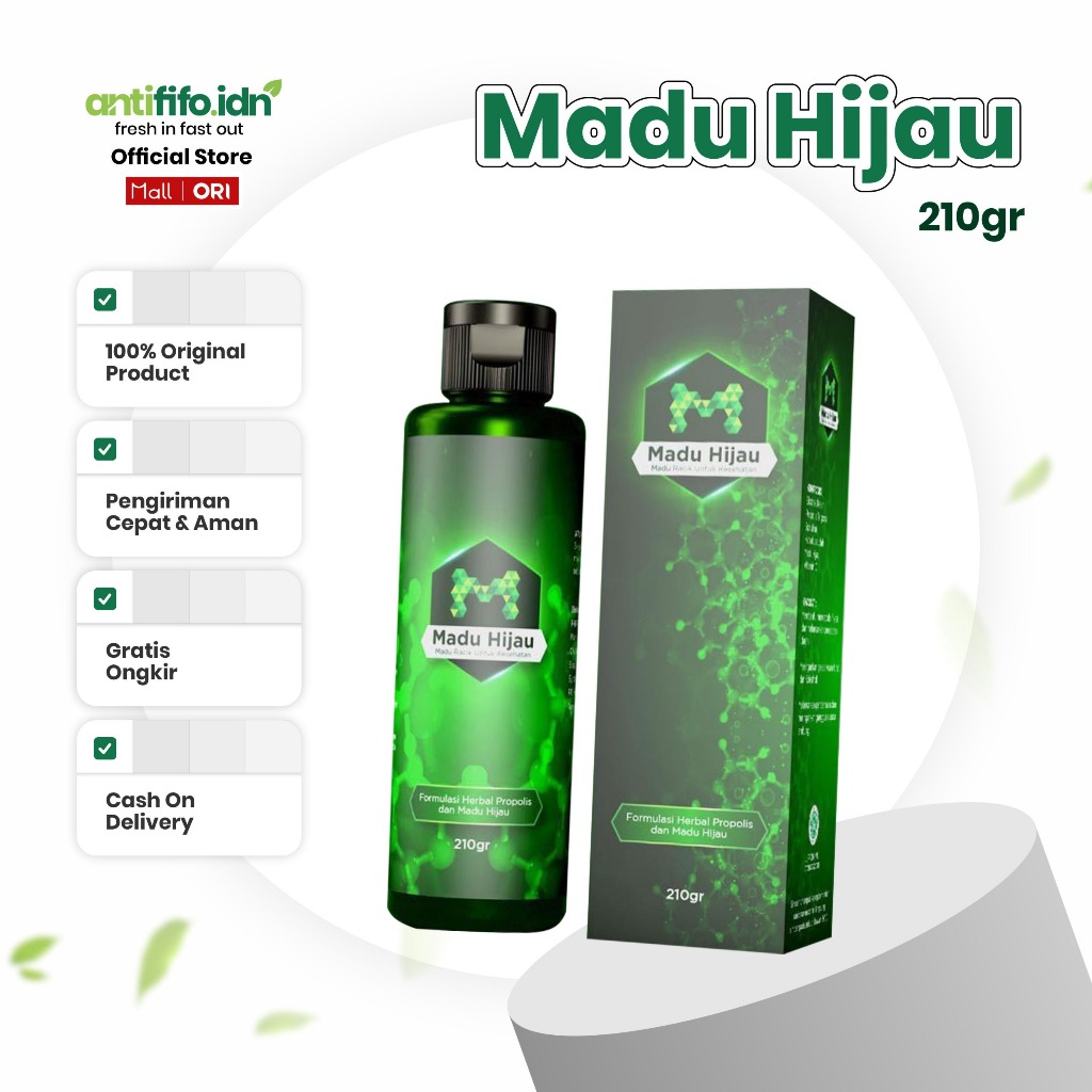 Madu Hijau Original 210Gram BPOM Herbal