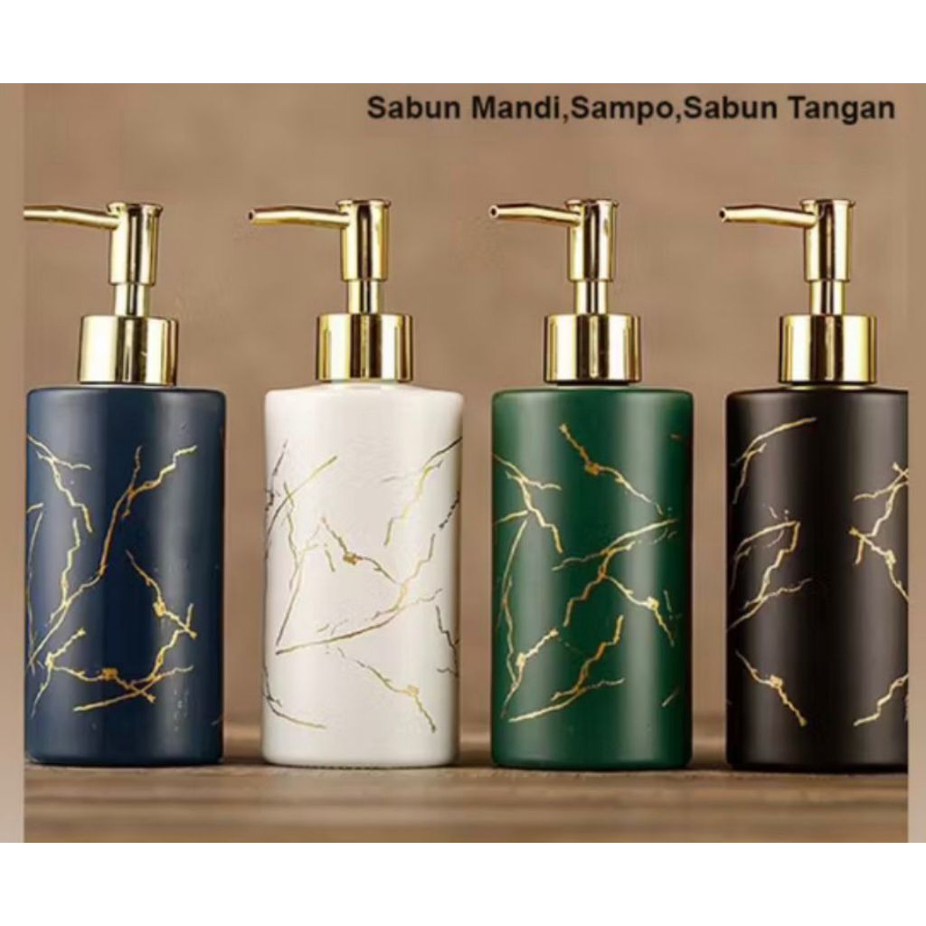 Botol sabun Kaca / Pum sabun kaca / Pump Corak/ Botol sabun Corak