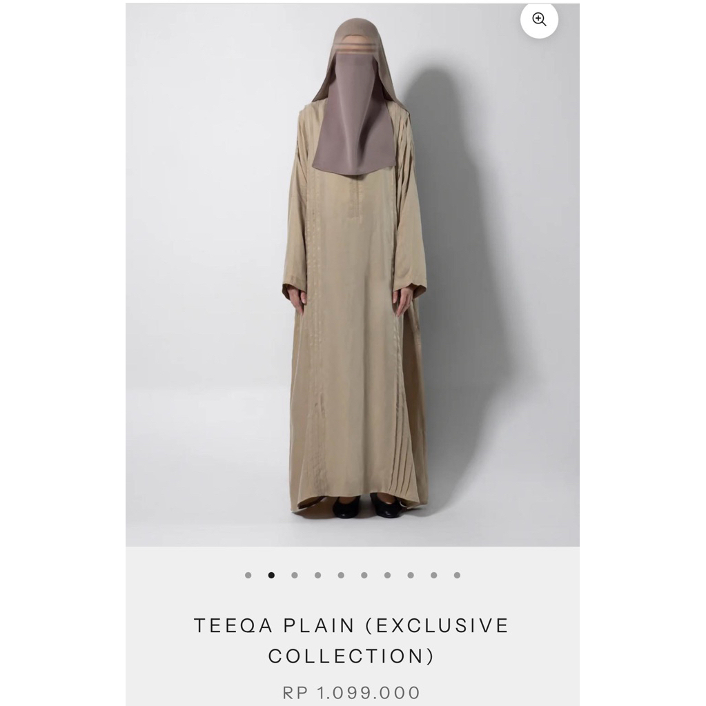 PL VGC TAZA TEEQA PLAIN BEIGE THYME L CUPRO NO DEFFECT