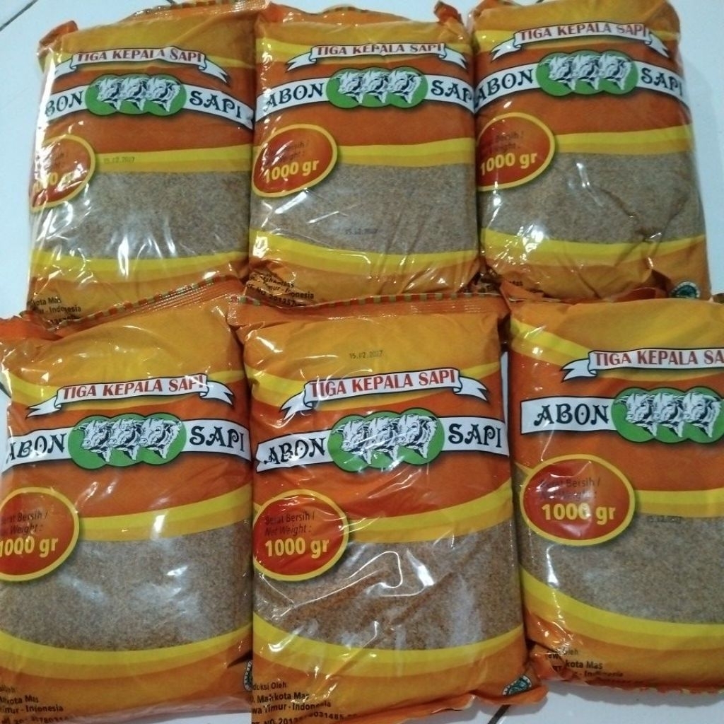 Abon Tiga kepala Sapi 1kg