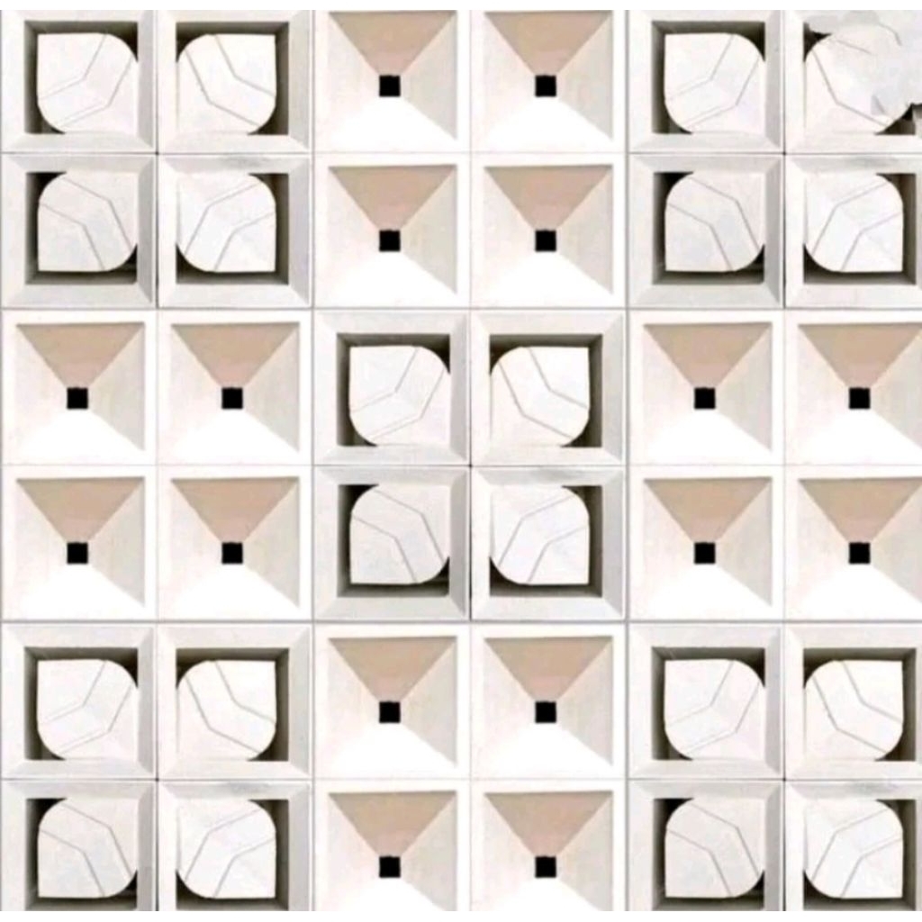 Roster beton minimalis roster beton kombinasi daun corong