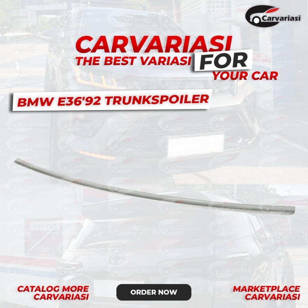 Spoiler E36 1992 Spoiler BMW 3 E36 1992 Trunk spoiler ABS PLASTIK