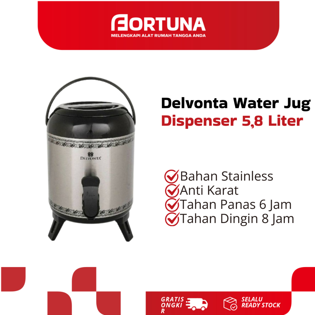 Delvonta Water Jug Dispenser 5,8 Liter