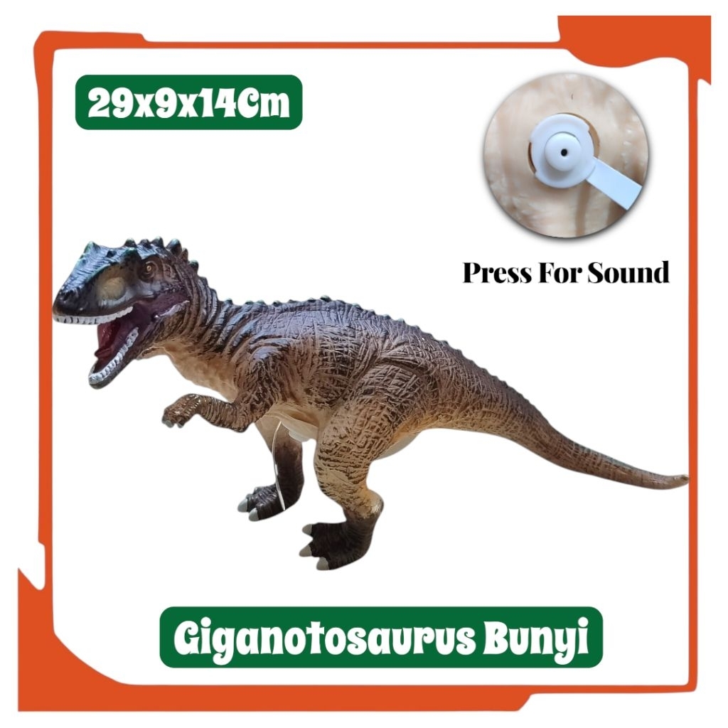 Mainan Dino Giganotosaurus Bunyi Dinosaurus Karet Mainan Anak Dino