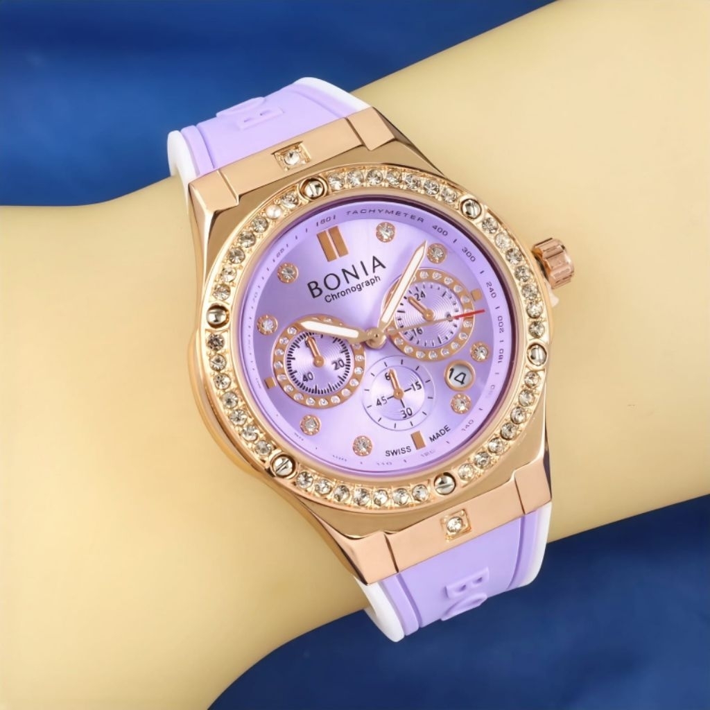Jam Tangan Wanita BONIA CHONOGRAPH Tanggal Aktif