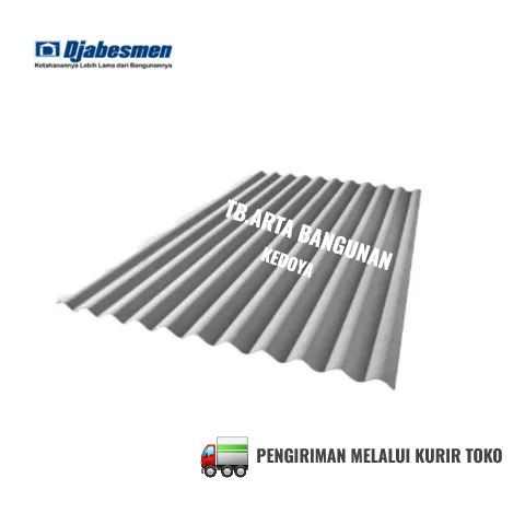 Asbes Gelombang Kecil  merk Djabesmen ( per lembar )