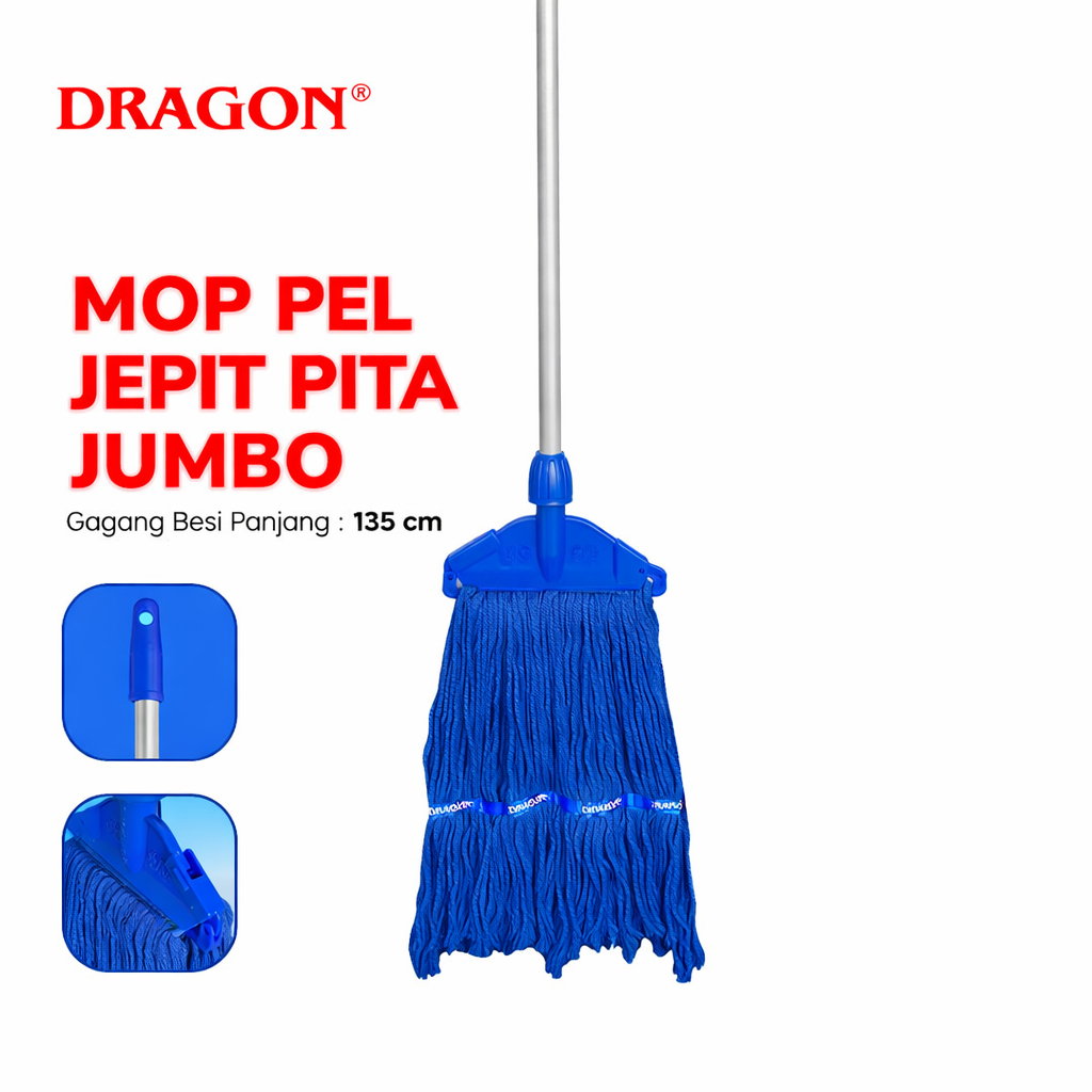 DRAGON Kain Pel Lantai Jepit Pita Jumbo