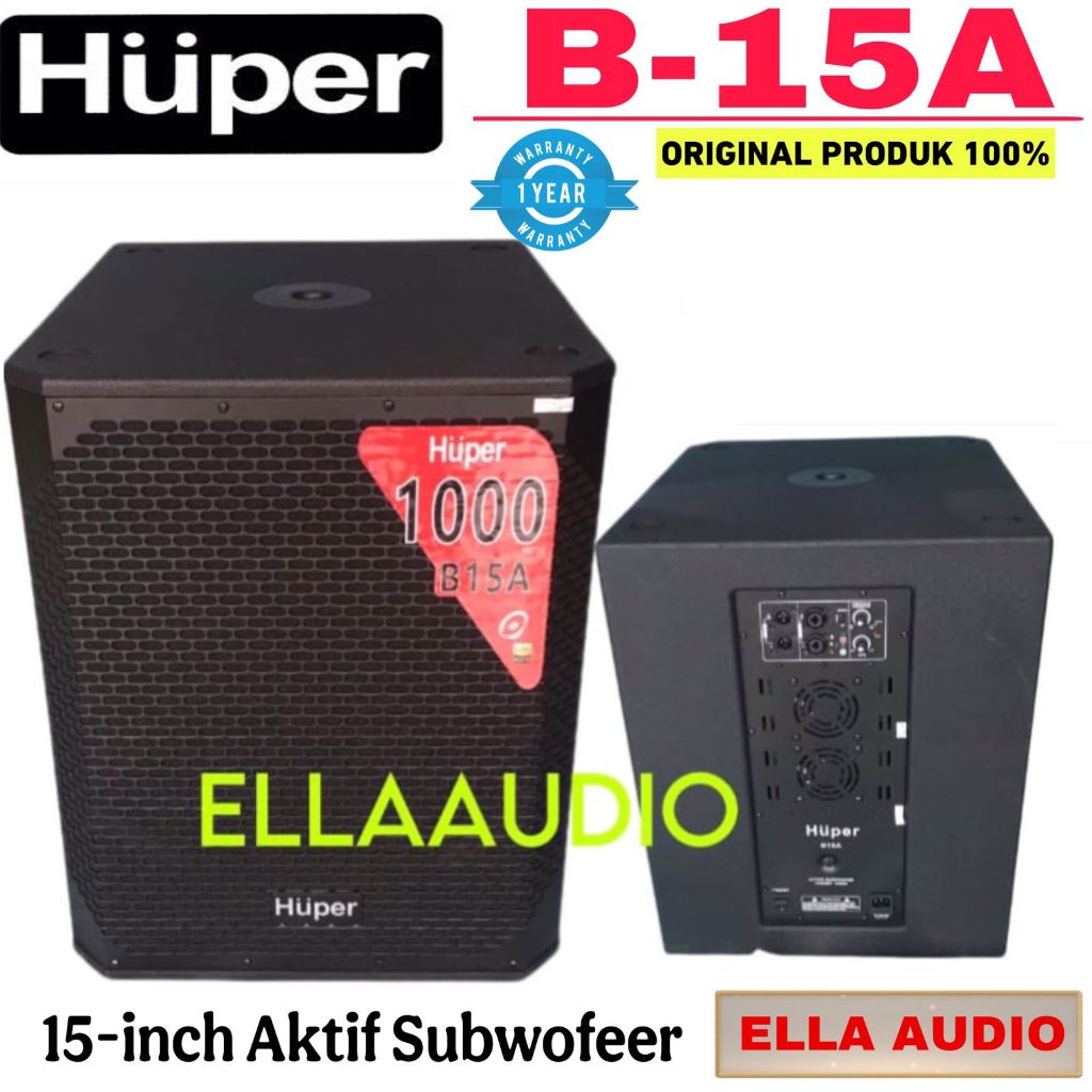 Huper Subwoofer Aktif B15A B-15A 15-inch Subwoofer Aktif Huper