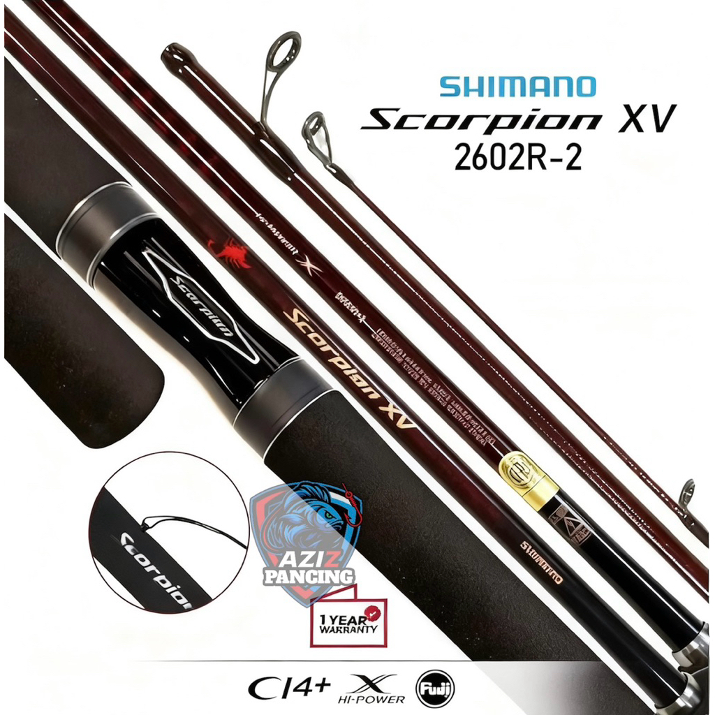 Joran spining SHIMANO SCORPION XV 2021 2602R - 2