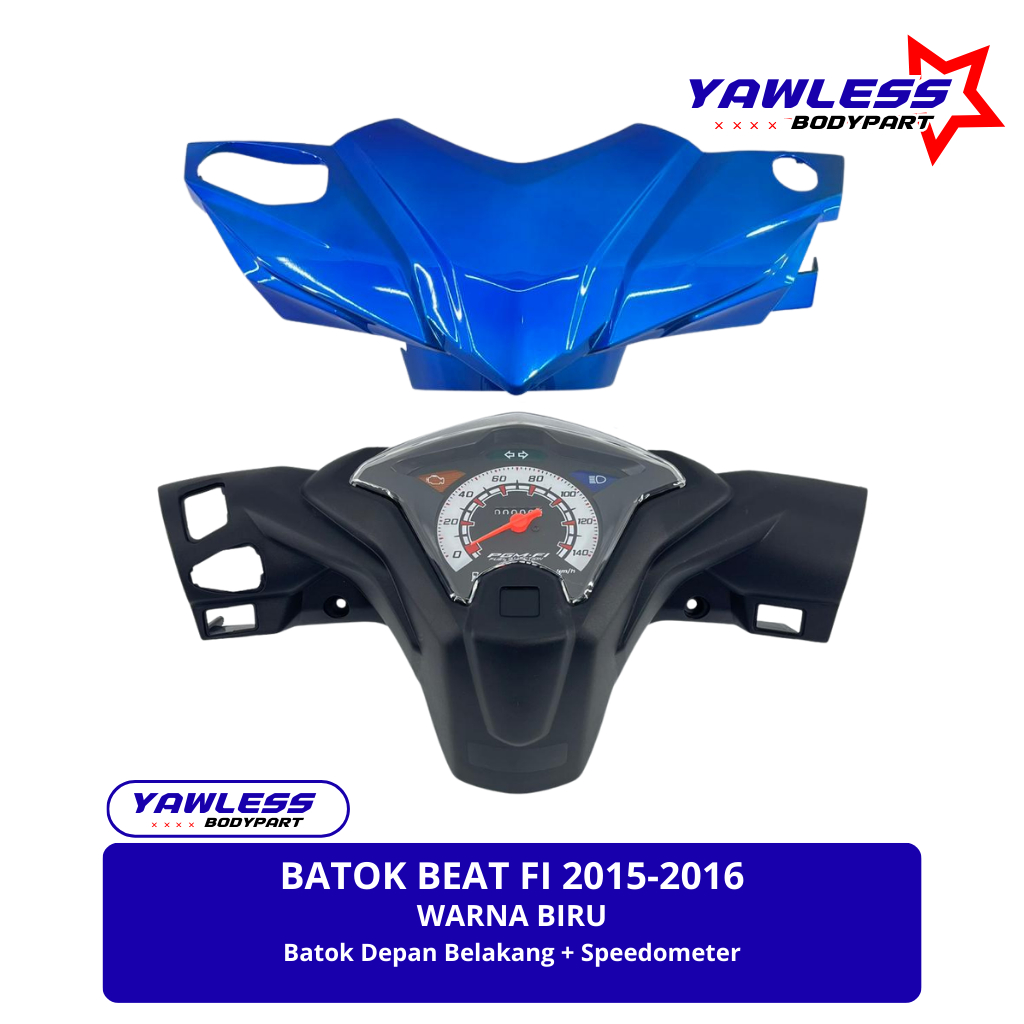 Batok Beat Fi 2015 - 2016 Depan Belakang warna Biru/ batok beat fi starter Halus