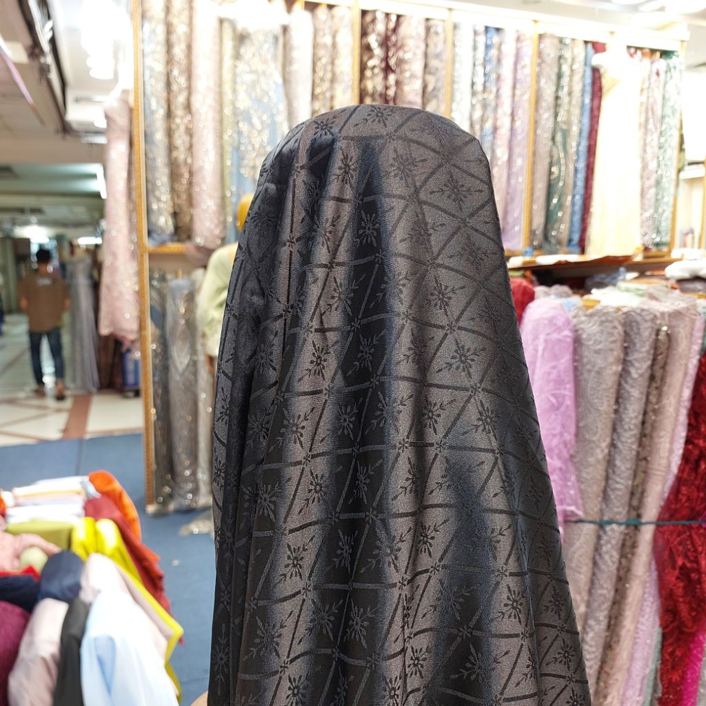 COD Kain Armani jaquard silk/armani jaquard silk premium/armani motif dan bahan lembut