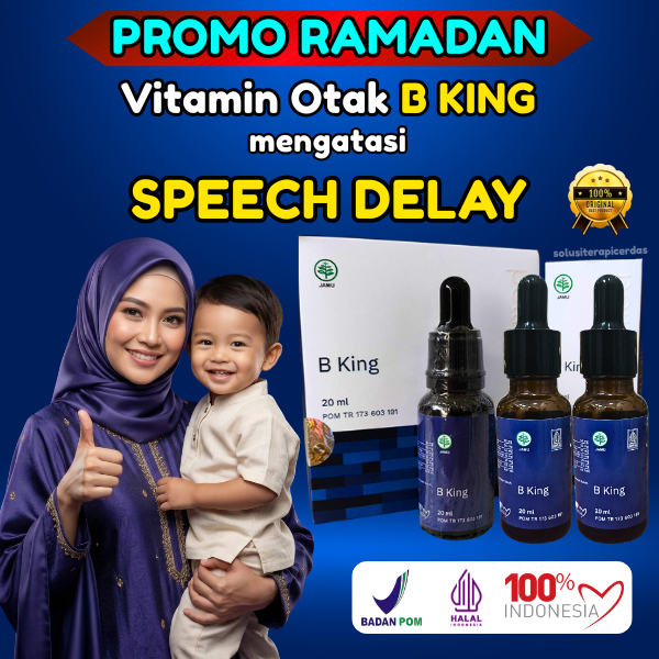 BKING Vitamin Kecerdasan Otak Anak Paket 3 Botol Untuk Penambah Nafsu Makan