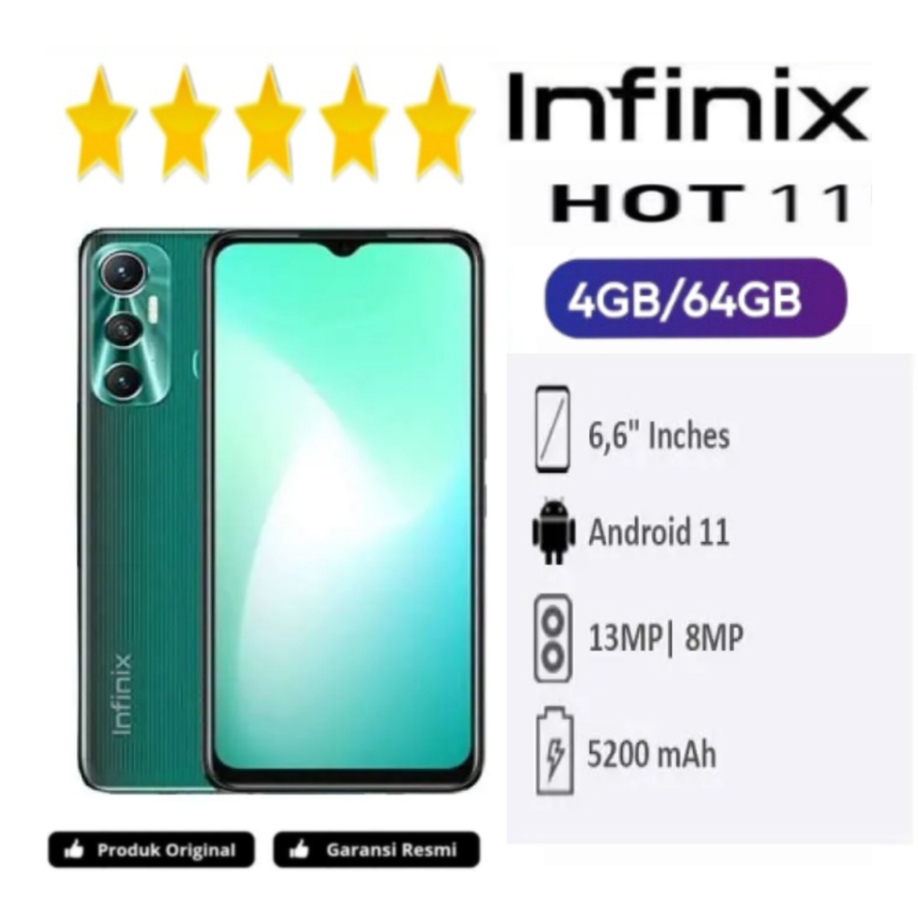HP INFINIX HOT 11 4GB/64GB ORIGINAL