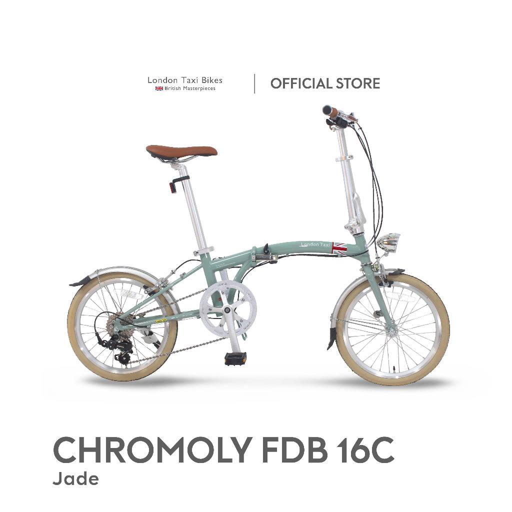 London Taxi CHROMOLY Folding Bike 16 - Jade / Sepeda Lipat 16 Inch