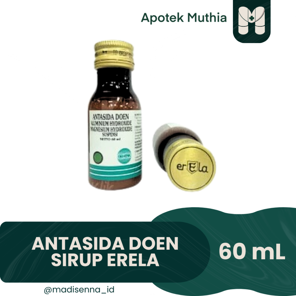 Antasida Doen Sirup Erela 60 ml  (Meredakan Asam Lambung, Maag)
