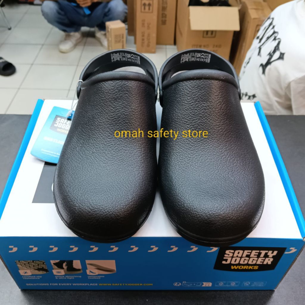 Sandal Jogger / Safety Shoes Jogger Bestlight Oxypas Hitam Murah