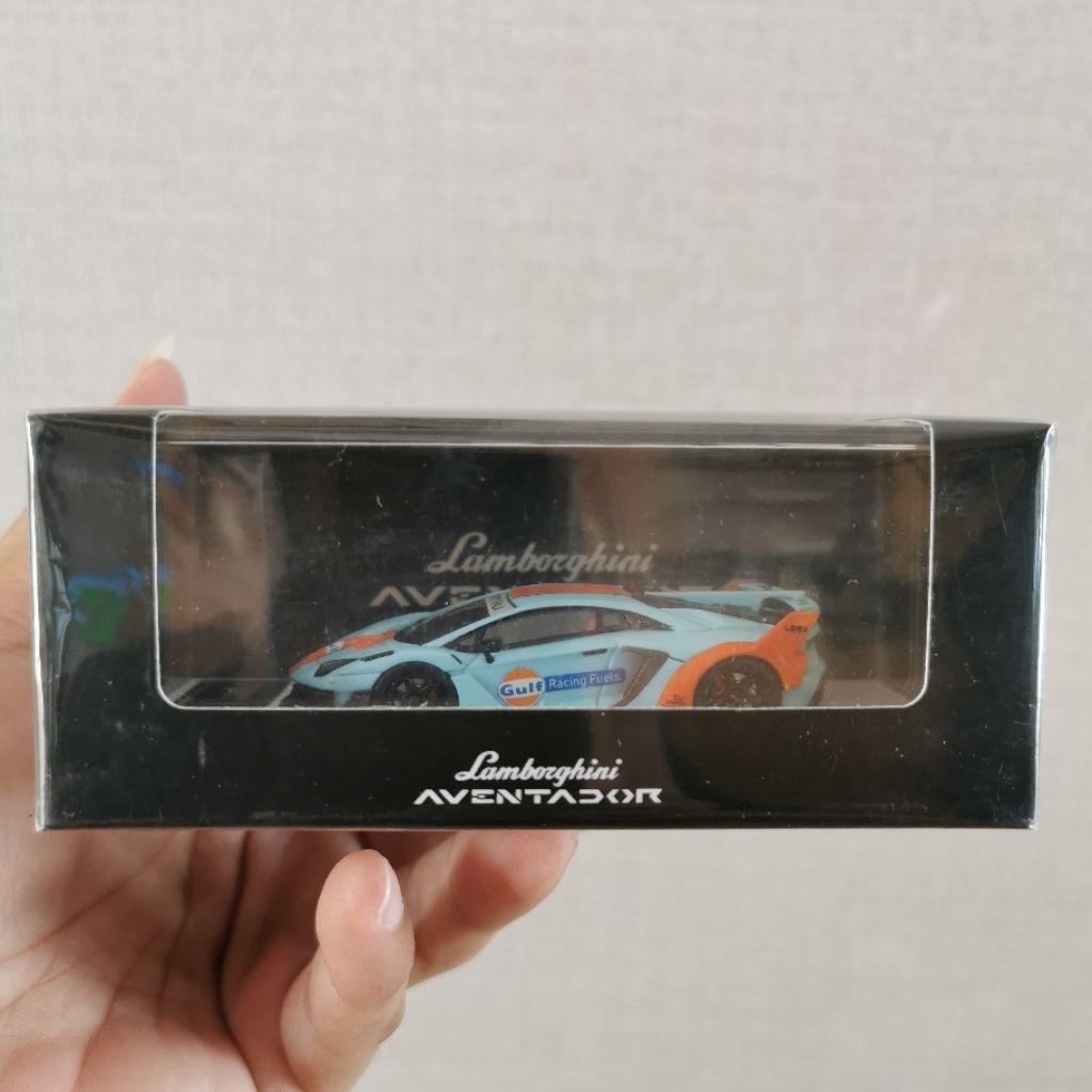TPC Lamborghini Aventador GT EVO Gulf Biru 1/64 Limited Edition