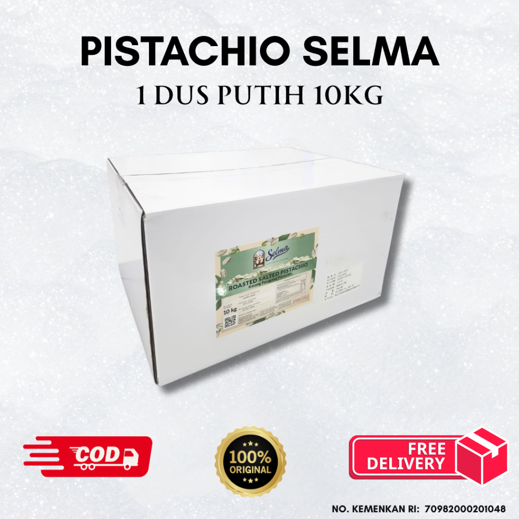 Kacang Pistachio Panggang dengan Kulit ( 1dus isi 10kg )