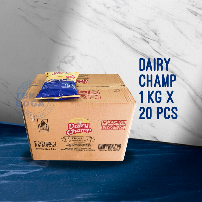 ( 1 dus ) Dairy Champ Bantal ( 1 kg x 20 pcs )  Krimer Kental Manis SKM - Susu Kental Manis 1kg