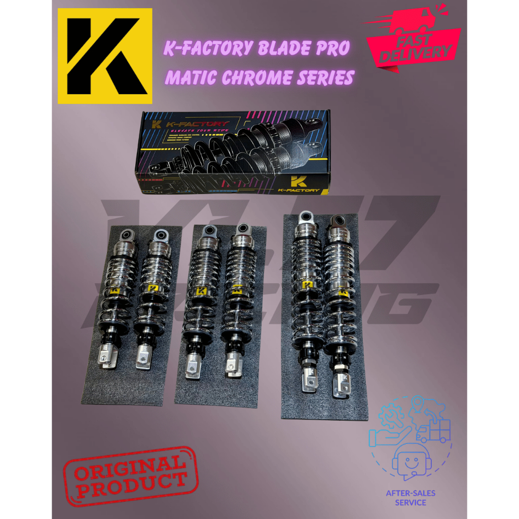 Shock K-Factory Blade pro Chrome Matic - Aerox 280mm - Pcx 160 New 365mm - Mio / Beat 310mm - Vario 