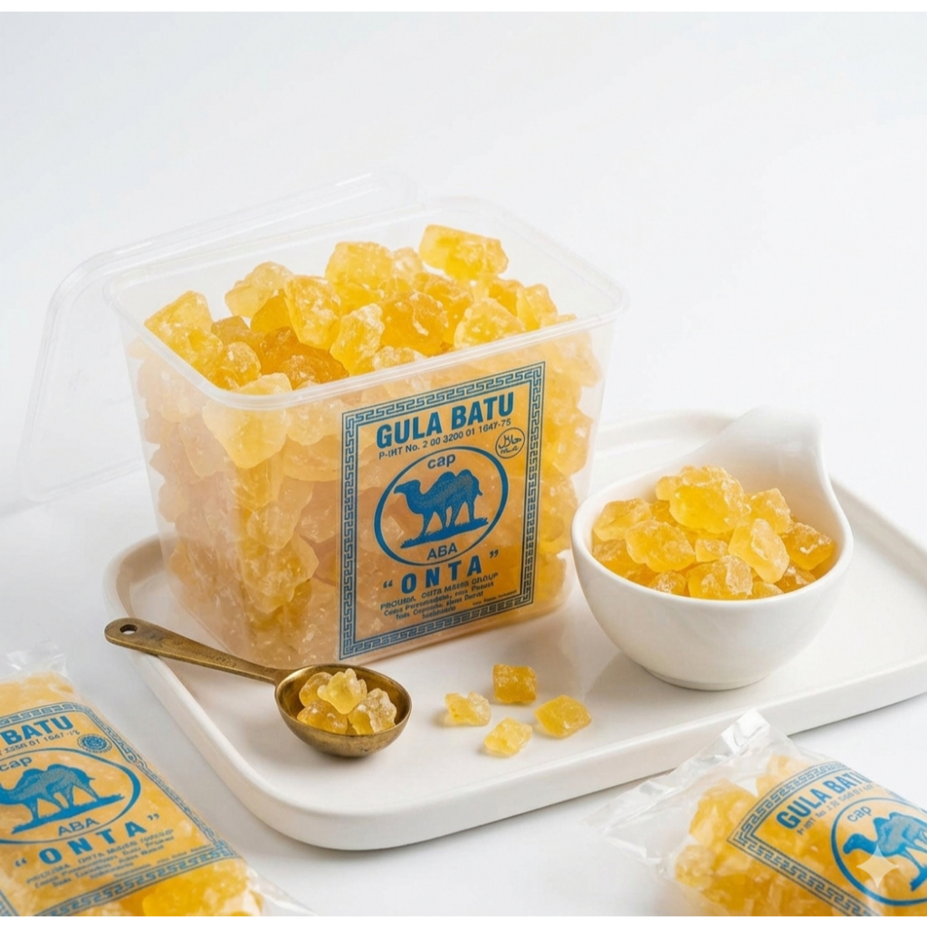 Gula Batu Kuning 1000g Premium – Gula Batu Alami Untuk Minuman Herbal