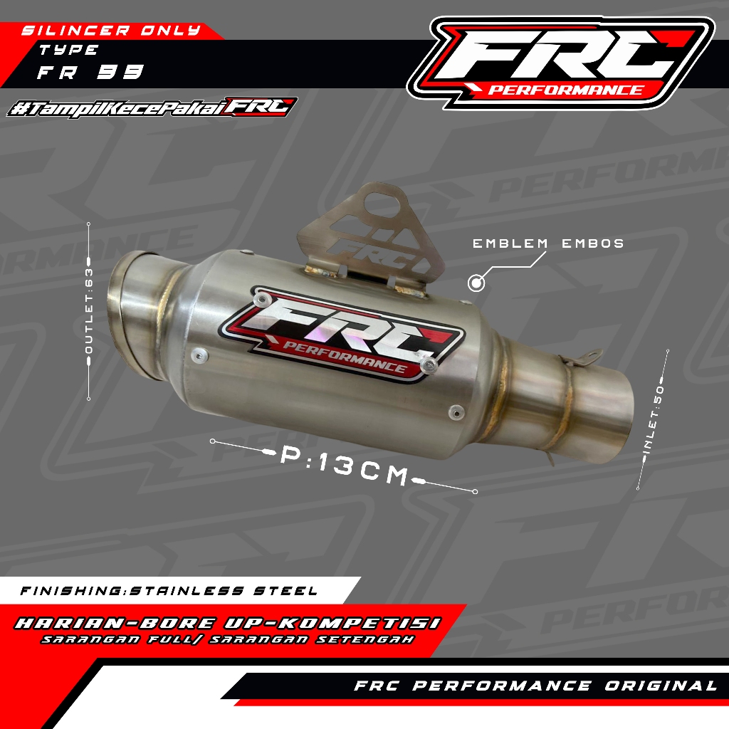 Silincer Knalpot Selenser Only / Silincer FRC Performance Type: FR 99 - Original By FRC Performance
