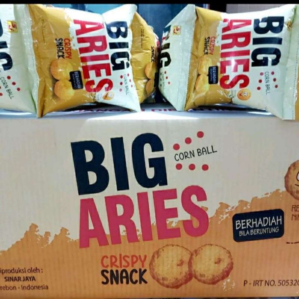 Big Aries Snack Corn Ball Berhadiah Uang Tunai Bila Beruntung