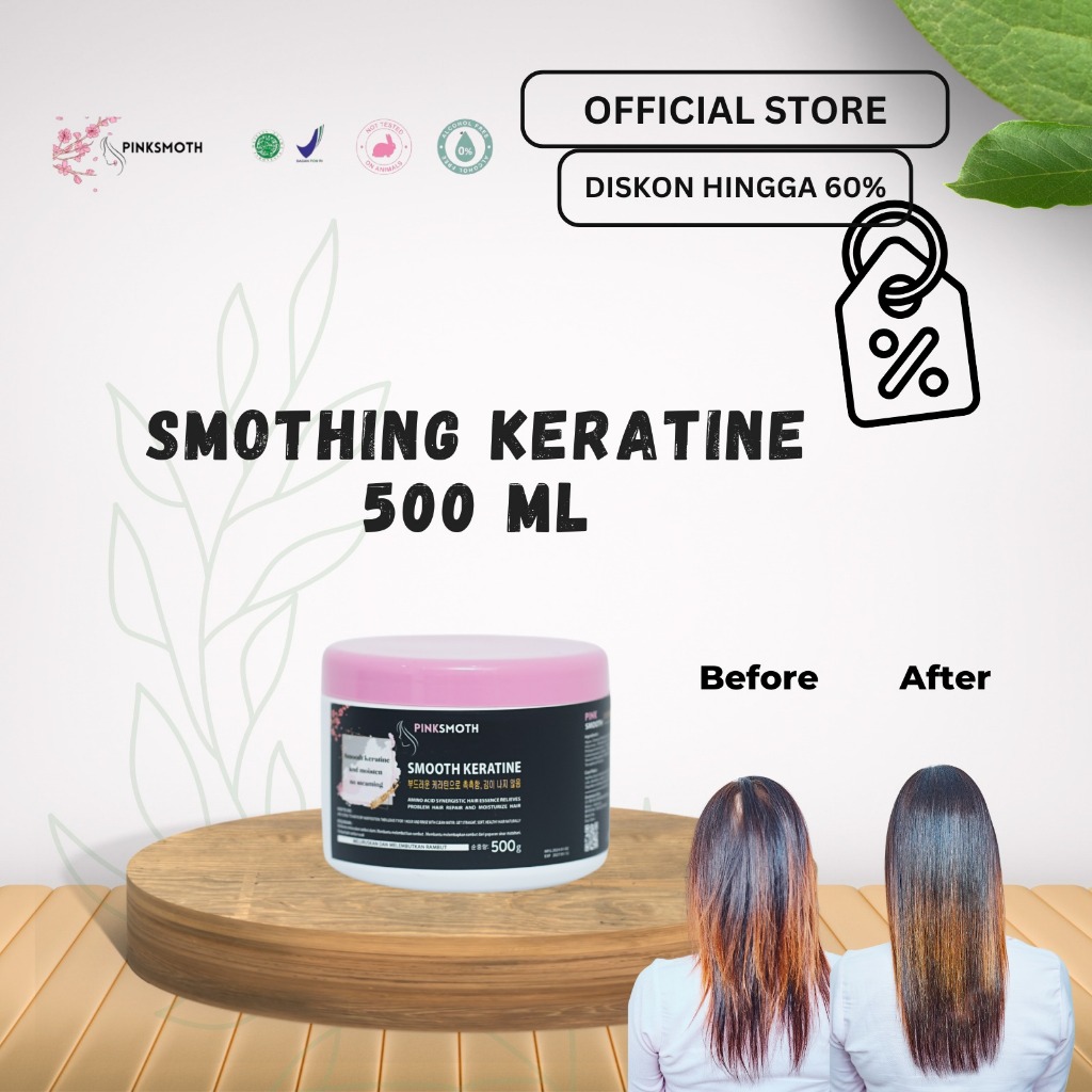 PINKSMOTH SMOOTHING PELURUS TANPA CATOK KOREA 500ml