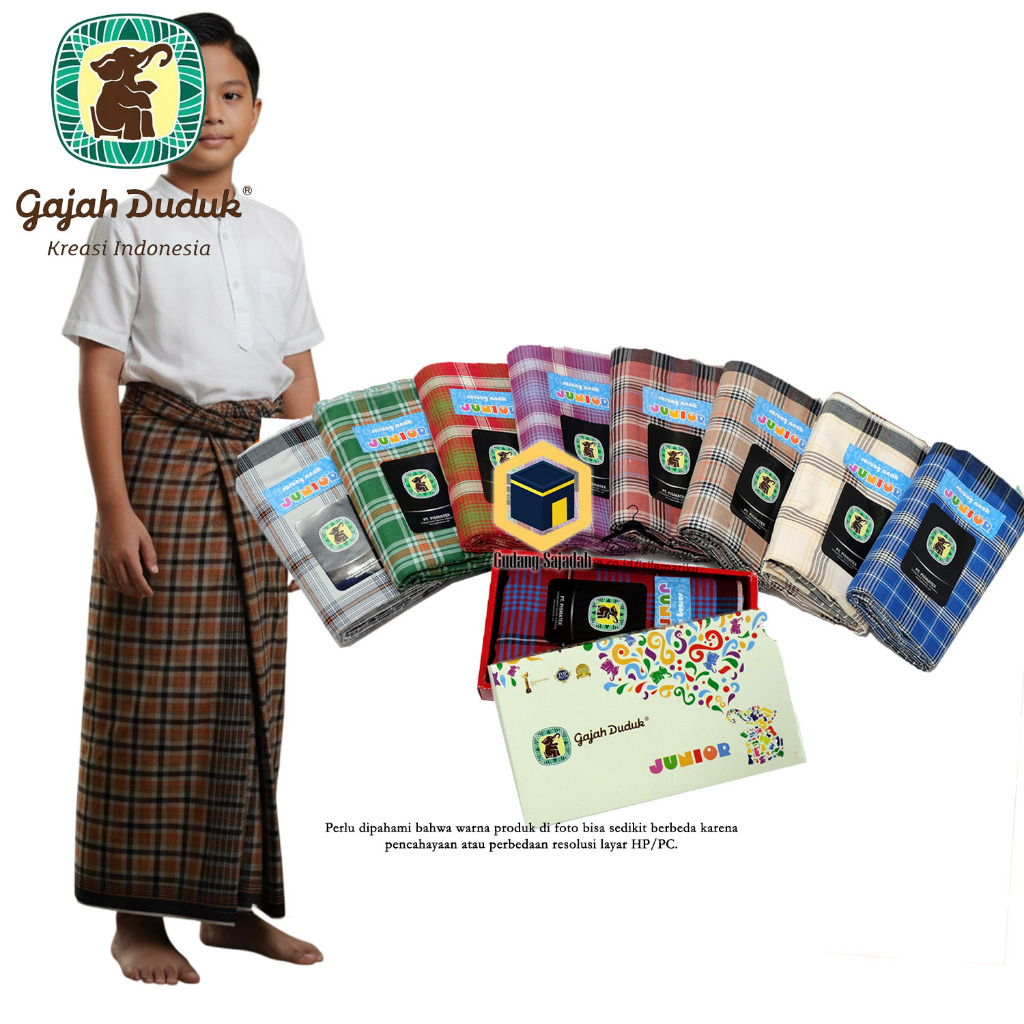 Sarung GAJAH DUDUK Junior / Sarung Anak