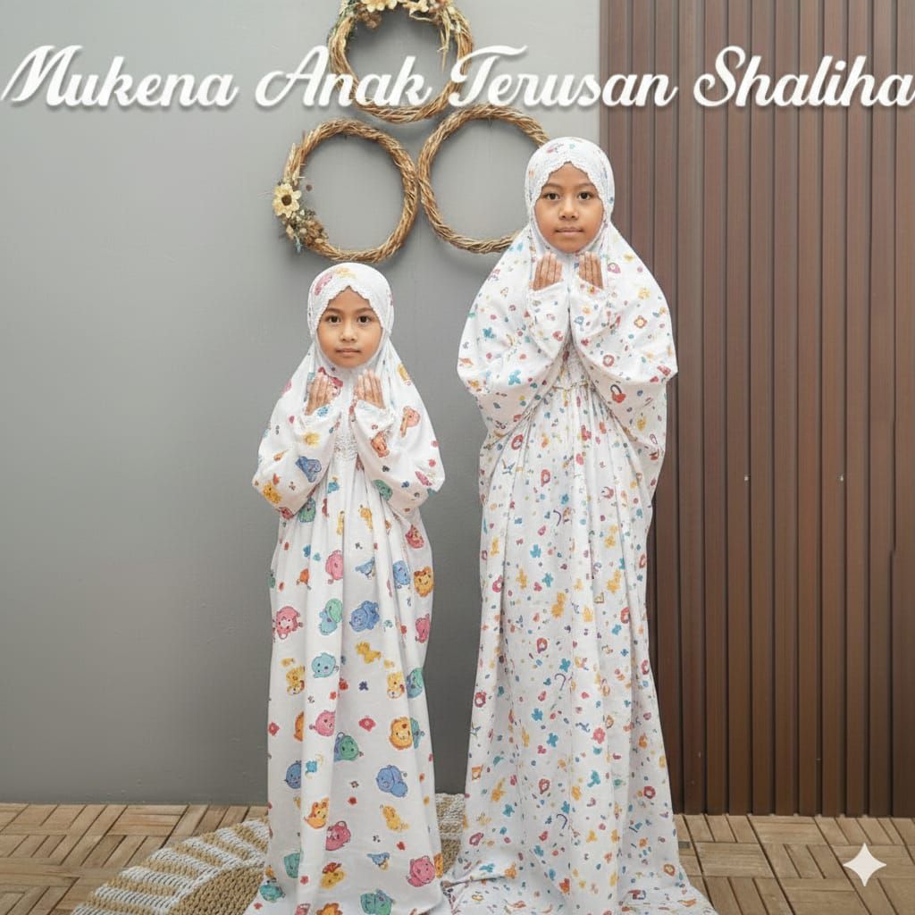 Mukena Terusan Anak/ Mukena Rayon Viscose Anak TK - SD - SMP / Mukena Anak Terusan Terbaru / Mukena 