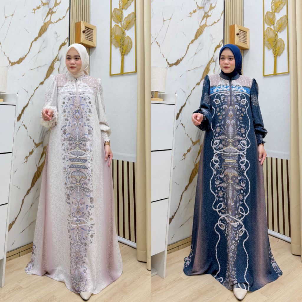 MUMTAZA DRESS BAHAN CERUTI  PRINTING  LD 110 PB 140