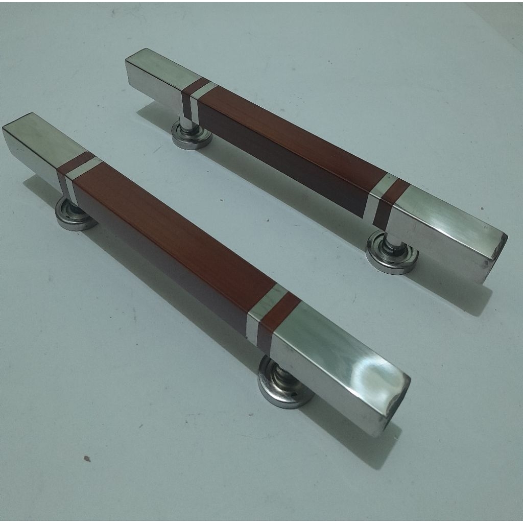fullhandle / tarikan pintu segi minimalis 25 cm  coklat
